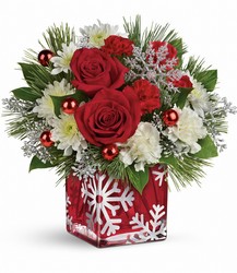 Teleflora's Silver Christmas Bouquet from Victor Mathis Florist in Louisville, KY
